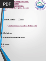 Verification Du Theoreme de Bernoulli