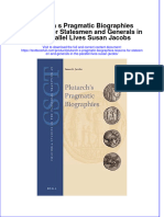 Textbook Plutarch S Pragmatic Biographies Lessons For Statesmen and Generals in The Parallel Lives Susan Jacobs Ebook All Chapter PDF