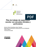 15FIZ2002H - Plan de Trabajo de Supervision Escolar Con Escuelas Oficiales y Particulares