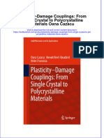 Textbook Plasticity Damage Couplings From Single Crystal To Polycrystalline Materials Oana Cazacu Ebook All Chapter PDF