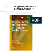 Textbook Parental Care and The Best Interests of The Child in Muslim Countries 1St Edition Nadjma Yassari Ebook All Chapter PDF