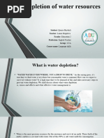 Qumru Heydarli. Depletion of Water Resources