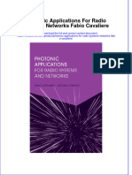 PDF Photonic Applications For Radio Systems Networks Fabio Cavaliere Ebook Full Chapter