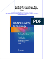 PDF Practical Guide To Dermatology The Henry Ford Manual 1St Edition Henry W Lim Ebook Full Chapter