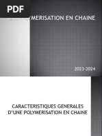 La Polymerisation en Chaine 2022 2023