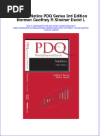 Full Chapter PDQ Statistics PDQ Series 3Rd Edition Norman Geoffrey R Streiner David L PDF