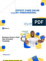 Presentation On Card Sales Agent Onboarding