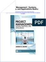 PDF Project Management Systems Principles and Applications Badiru Ebook Full Chapter