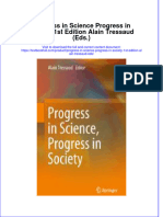 Textbook Progress in Science Progress in Society 1St Edition Alain Tressaud Eds Ebook All Chapter PDF