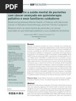 Relação Entre A Saúde Mental de Pacientes Com Câncer Avançado em Quimioterapia Paliativa e Seus Familiares Cuidadores