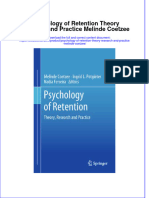 Textbook Psychology of Retention Theory Research and Practice Melinde Coetzee Ebook All Chapter PDF