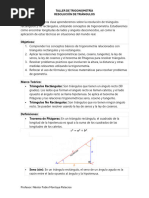 Taller de Trigonometría