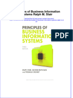 PDF Principles of Business Information Systems Ralph M Stair Ebook Full Chapter