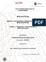 Tarea 1.2 Objetivos y Funciones de La Mercadotecnia