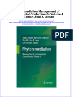 Full Chapter Phytoremediation Management of Environmental Contaminants Volume 4 1St Edition Abid A Ansari PDF