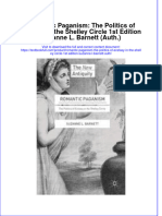 Textbook Romantic Paganism The Politics of Ecstasy in The Shelley Circle 1St Edition Suzanne L Barnett Auth Ebook All Chapter PDF