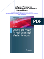 Textbook Security and Privacy For Next Generation Wireless Networks Sheng Zhong Ebook All Chapter PDF