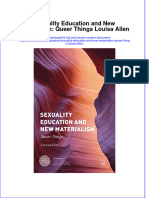 Textbook Sexuality Education and New Materialism Queer Things Louisa Allen Ebook All Chapter PDF