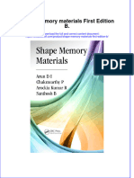 Textbook Shape Memory Materials First Edition B Ebook All Chapter PDF