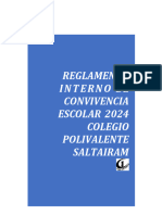 Reglamento Interno de Convivencia Escolar 2024