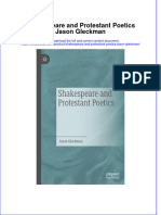 PDF Shakespeare and Protestant Poetics Jason Gleckman Ebook Full Chapter