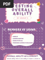 Group 4 - Testing Overall Ability