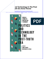 PDF Politics and Technology in The Post Truth Era Anna Visvizi Ebook Full Chapter