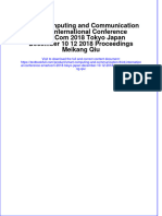 Smart Computing and Communication Third International Conference Smartcom 2018 Tokyo Japan December 10 12 2018 Proceedings Meikang Qiu