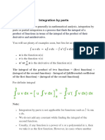 Integral Calculus: Integration by Parts