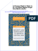 Textbook Security and Human Right To Water in Central Asia 1St Edition Miguel Angel Perez Martin Auth Ebook All Chapter PDF