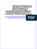 Download textbook Security Of Networks And Services In An All Connected World 11Th Ifip Wg 6 6 International Conference On Autonomous Infrastructure Management And Security Aims 2017 Zurich Switzerland July 10 13 2017 ebook all chapter pdf 