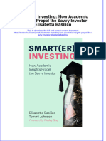 PDF Smarter Investing How Academic Insights Propel The Savvy Investor Elisabetta Basilico Ebook Full Chapter