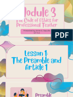 Code of Ethics of Professional Teachers in The Philippines