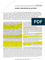 2013 - Nature - Landscape of Genomic Alterations in Cervical Carcinomas