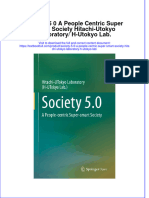 PDF Society 5 0 A People Centric Super Smart Society Hitachi Utokyo Laboratory H Utokyo Lab Ebook Full Chapter