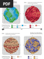 Mini Planet Cross Stitch Patterns Colour