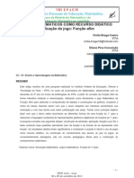 Jogos Matemáticos Como Recurso Didatico Aplicação Do Jogo Função Afim