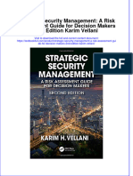 PDF Strategic Security Management A Risk Assessment Guide For Decision Makers 2Nd Edition Karim Vellani Ebook Full Chapter