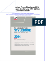 Textbook The Associated Press Styl2014 and Briefing On Media Law 49Th Edition Darrell Christian Ebook All Chapter PDF