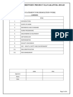 METHOD STATEMENT FOR Demolition