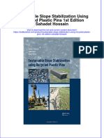 Textbook Sustainable Slope Stabilization Using Recycled Plastic Pins 1St Edition Sahadat Hossain Ebook All Chapter PDF