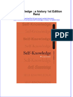 Textbook Self Knowledge A History 1St Edition Renz Ebook All Chapter PDF