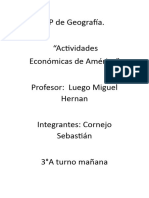 Actividad Economia en America