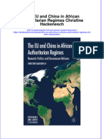 Textbook The Eu and China in African Authoritarian Regimes Christine Hackenesch Ebook All Chapter PDF