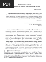 Menchón, Á. Preguntas Que (Nos) Incomodan. Artículo Homo Sapiens