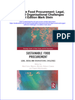 Full Chapter Sustainable Food Procurement Legal Social and Organisational Challenges 1St Edition Mark Stein PDF