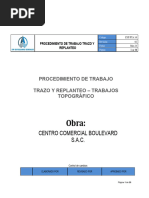 Trazo y Replanteo - Trabajos Topogràficos