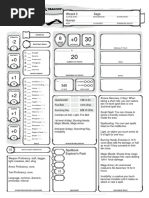 Edar Wizard NDND Character Sheet Example