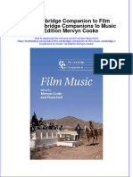 Textbook The Cambridge Companion To Film Music Cambridge Companions To Music 1St Edition Mervyn Cooke Ebook All Chapter PDF