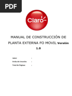 Manual de Construccion de Planta Externa Fo Movil - Corp (v5.1)